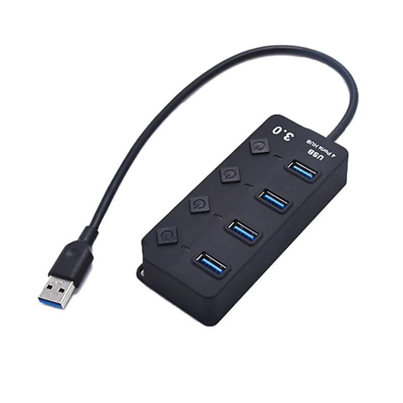 7-IN-1 USB 2.0 High Speed USB Docking Station Extender USB HUB Splitter with Switch Control For Laptop Macbook pro