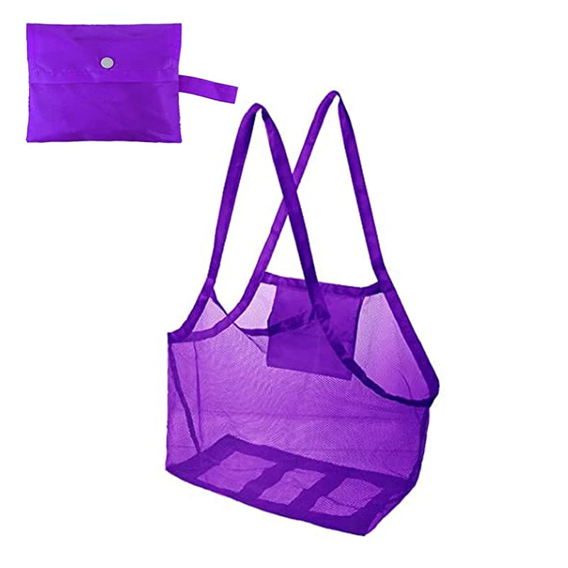 Children Sand Away Protable Mesh Bag Kids Toys Storage Bags Swimming Large Beach Bag for Towels Women Cosmetic Makeup Bag сумка