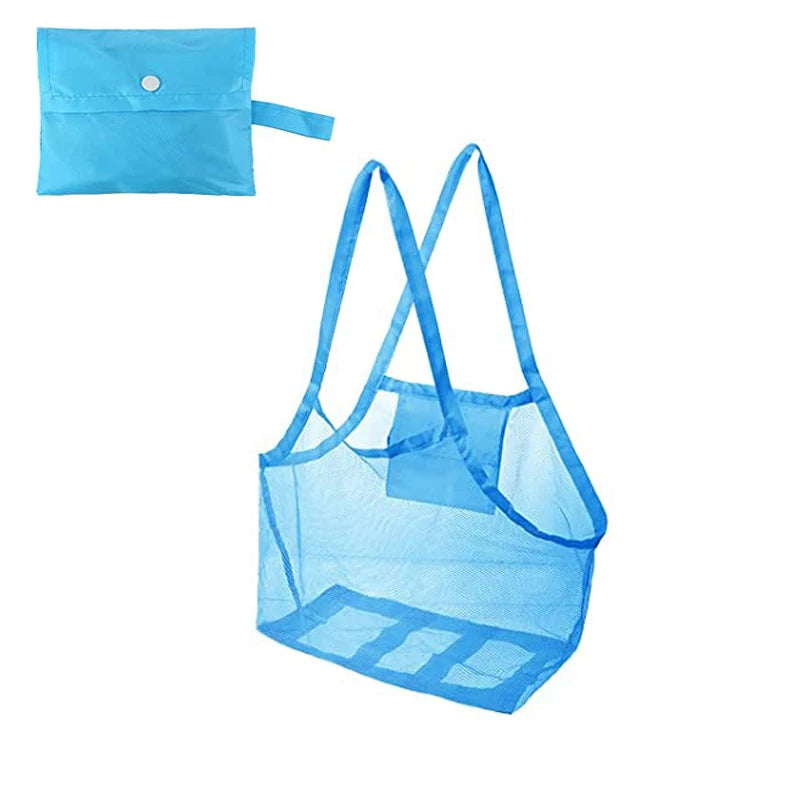 Children Sand Away Protable Mesh Bag Kids Toys Storage Bags Swimming Large Beach Bag for Towels Women Cosmetic Makeup Bag сумка