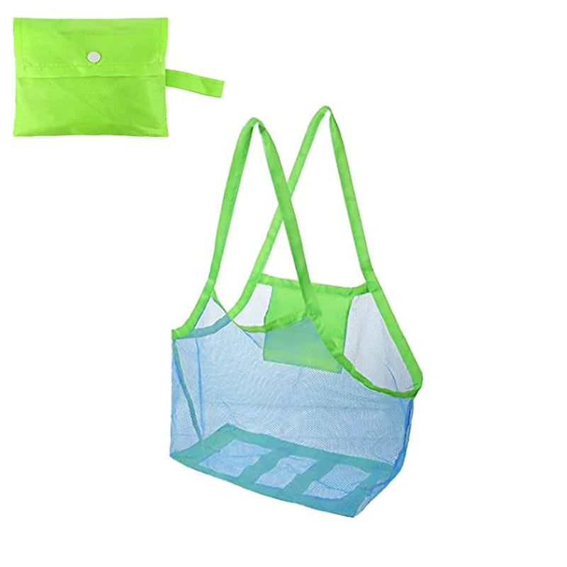Children Sand Away Protable Mesh Bag Kids Toys Storage Bags Swimming Large Beach Bag for Towels Women Cosmetic Makeup Bag сумка