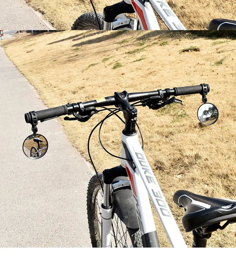 2PCS Bicycle Rearview Mirror 360 Degree Adjustable Rotatable Universal Cycling Handlebar Rear View Mirrors for MTB Road Bike
