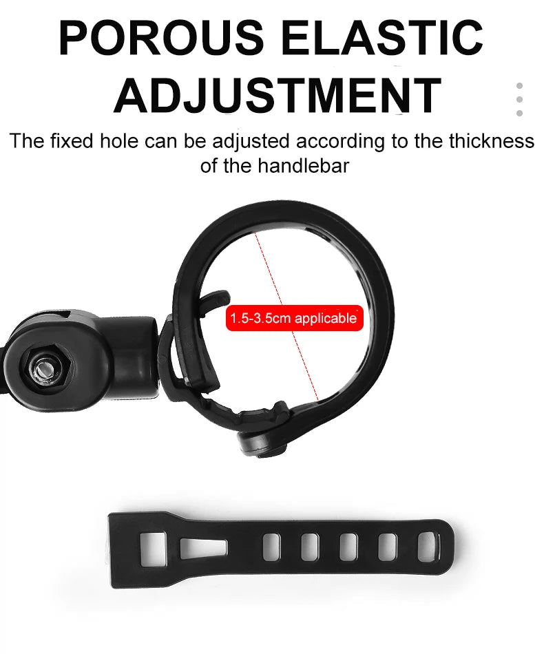 2PCS Bicycle Rearview Mirror 360 Degree Adjustable Rotatable Universal Cycling Handlebar Rear View Mirrors for MTB Road Bike