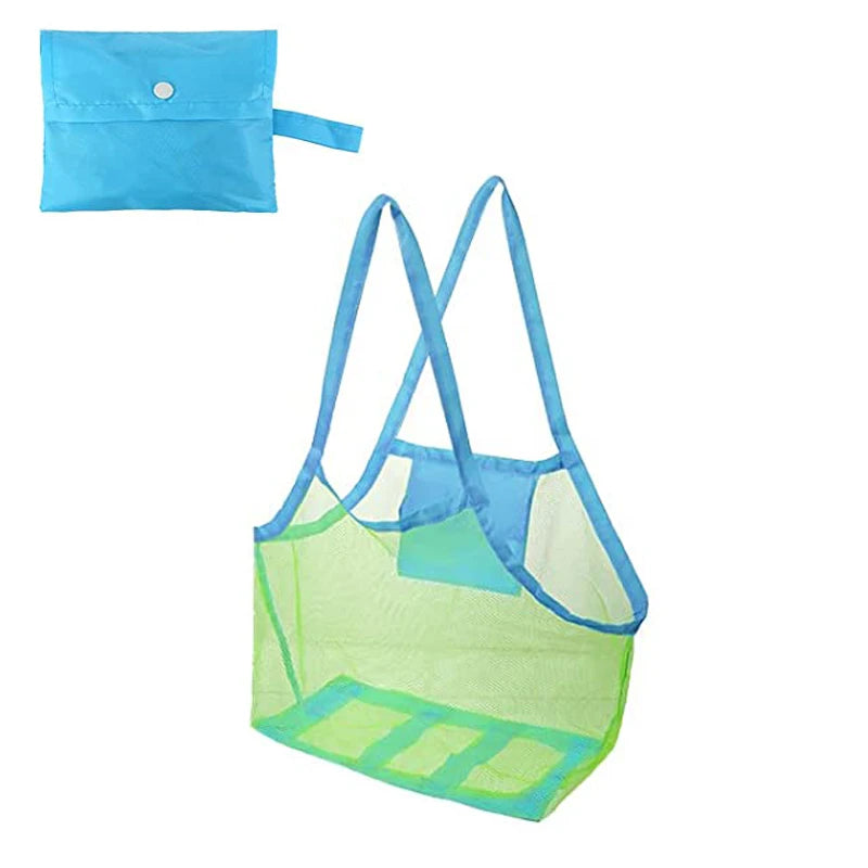 Children Sand Away Protable Mesh Bag Kids Toys Storage Bags Swimming Large Beach Bag for Towels Women Cosmetic Makeup Bag сумка